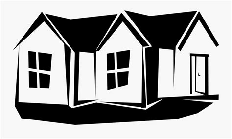 Over 95,682 home silhouette pictures to choose from, with no signup needed. House Clip Art Image Black And White Png Royalty - House ...