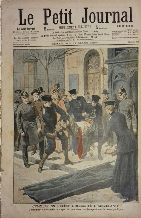 Le Petit journal Supplément illustré N 852 L ambulance berlinoise