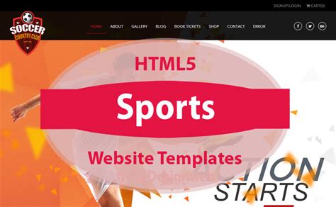 58 Best Sport Website Templates Free And Premium Freshdesignweb