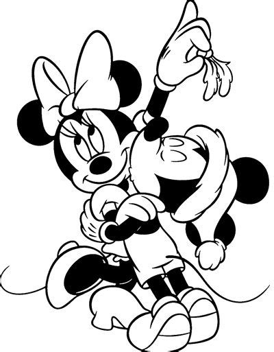 My Family Fun - Christmas Mickey and Minnie coloring pages Beautiful