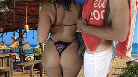 Whose Wife Is She Sexy Liked My Dick On Her Big Hips As We Danced Together On Beach Xxx