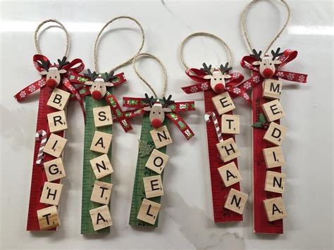 Stick Christmas Tree Christmas Ornaments Homemade Personalized