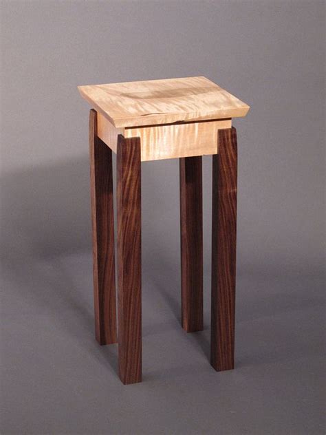 Accent Table Small End Table Handmade Custom Wood Furniture Mid