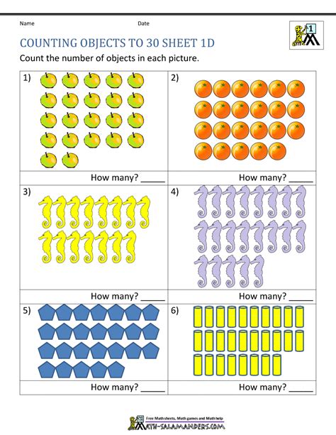 Counting Fruits Kids Worksheets Preschool Kids Math Worksheets Math