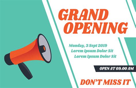 Grand Opening Poster Free Vector Art 117 Free Downloads