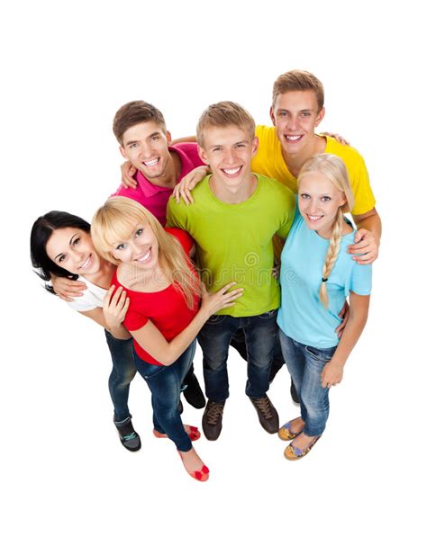 Group Of Young People Stock Photo Image Of Isolated 26484290