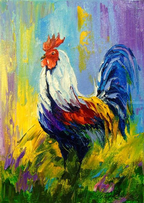 Rooster Paintings By Olha Darchuk Artist Com