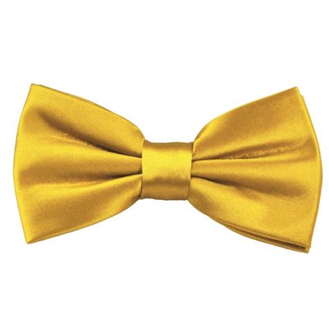 Plain Mustard Gold Men S Bow Tie From Ties Planet UK