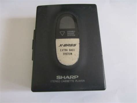 Sharp Jc 118gy Stereo Cassette Player X Bass Walkman Ebay