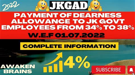 Jkgadpayment Of Dearness Allowance To Jk Govt Employees On Revised