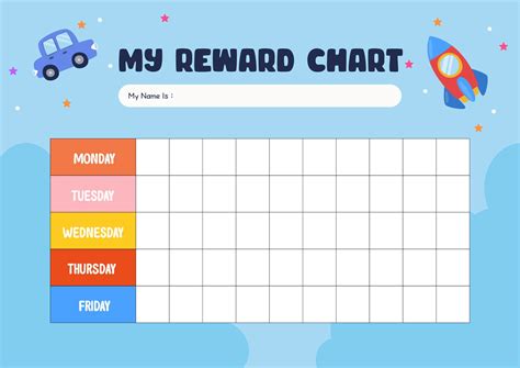 Printable Reward Chart Printable Chore Chart Editable Pdf Etsy