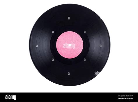 Blank Vinyl Record Isolated On White Stock Photo Alamy