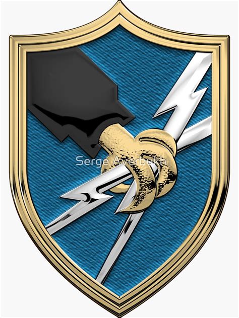 Us Army Security Agency Asa Patch Over Blue Velvet Sticker For