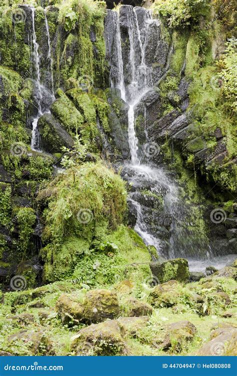 Waterfall In Park Of Castle Wilhelmshoehe Kassel Germany Stock Image
