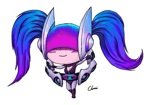 Ethereal Dj Sona Chibi By Littlechiwii On Deviantart