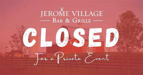 Bar And Grille Closed For A Private Event Jerome Village Dublin Oh