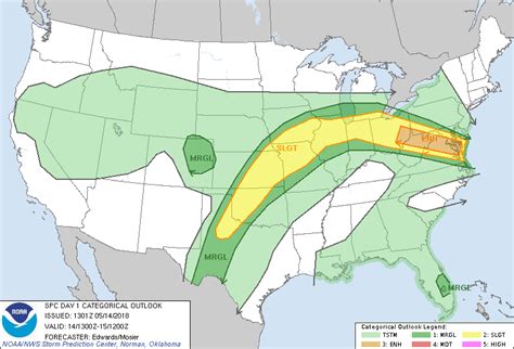 Utility commonwealth edison reported about 12,000 customers were without power in greater chicago as. Storm Prediction Center May 14, 2018 1300 UTC Day 1 ...