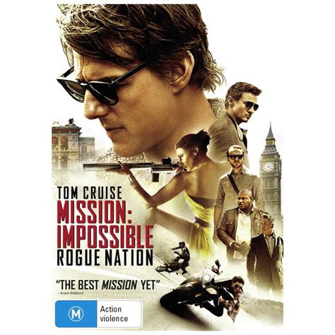 Ethan and his team take on their most impossible mission yet when they have to eradicate an international rogue organization as highly skilled as they are and committed to destroying the imf. Mission Impossible: Rogue Nation | DVD | BIG W