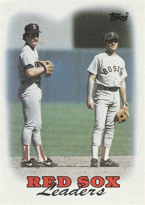 1988 Topps 21 Red Sox Leaders Trading Card Database