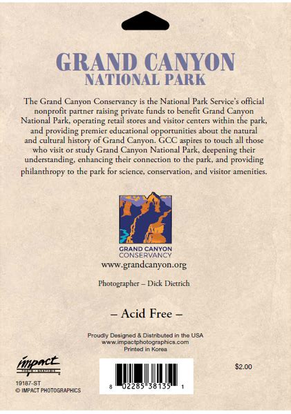 Grand Canyon National Park Passport Sticker Grand Canyon Conservancy
