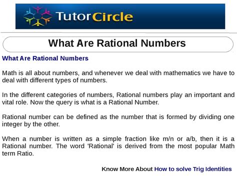 What Are Rational Numbers By Tutorcircle Team Issuu