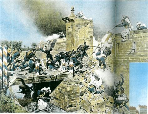 Attack On The Landauer Tor At Weißenburg 4 August 1870 By Michel