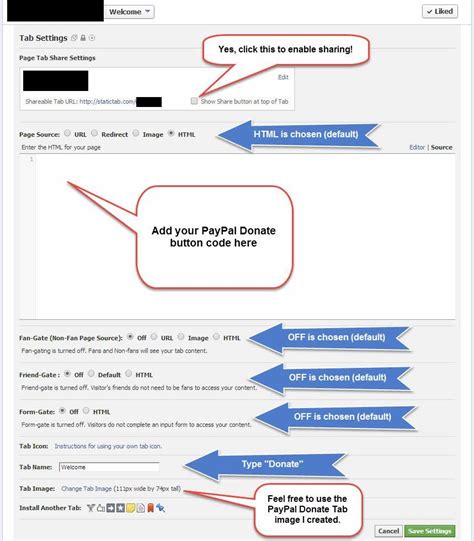Footer, sidebar, and header widgets share on facebook. How to Add a PayPal Donate Button to Your Facebook Page ...
