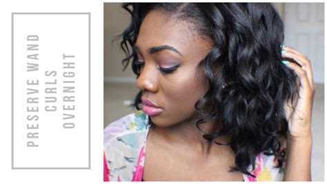 Short Curly Bob | Preserve Wand Curls Overnight - YouTube