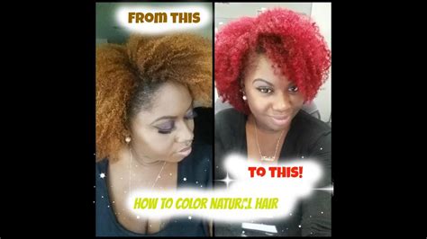 Natural Hair How I Coloreddyed My Hair Red Directions