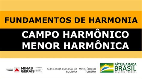Fundamentos De Harmonia Campo HarmÔnico Da Menor HarmÔnica Youtube