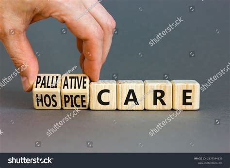 Palliative Hospice Care Symbol Concept Word Stock Photo 2237544635
