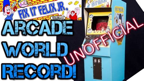 Fix It Felix Jr Arcade World Record Attempt Unofficial Youtube