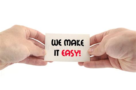 We Make It Easy Text Concept Stock Image Image Of Concept Help 86600649