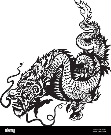 Chinese Dragon Vector Design Stock Vector Image And Art Alamy