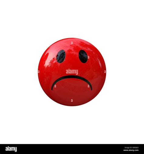 Smiley Sad Red Stock Photo Alamy