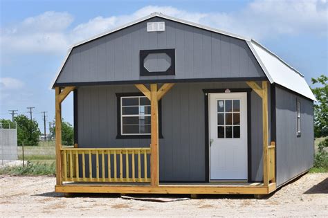 Barns, lofted barns, lofted barn cabins, cottage sheds, utility sheds, garages, cabins, and a variety of custom combinations of these basic designs. Lofted Barn Cabins Archives | Derksen Portable Buildings