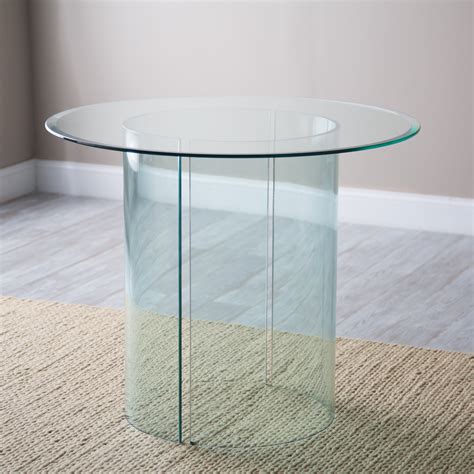 Trendy 36 round kitchen table with leaf that look beautiful. Cheri 36 diam in. Round Glass Top - Kitchen & Dining Room ...