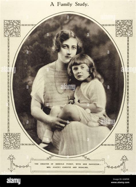 Agatha Christie Ihre Tochter Rosalind Datum Stockfotos Und Bilder