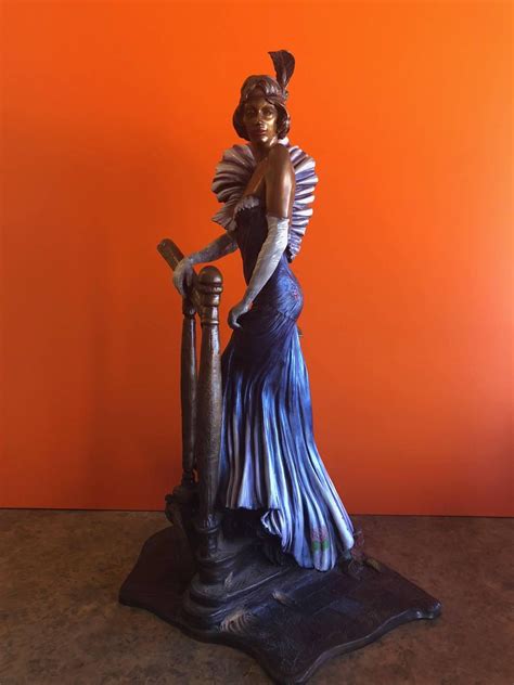 Figurative Bronze Sculpture With Hand Painted Patina Tiffany By Isaac