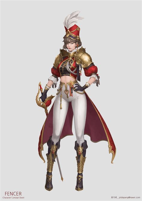 Artstation Character Concept Art Fencer Girls Characters