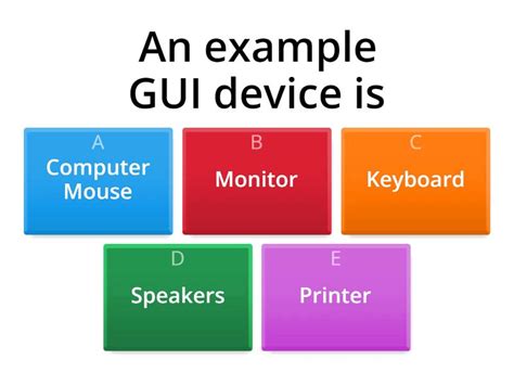 Types UI and examples UI... - Quiz