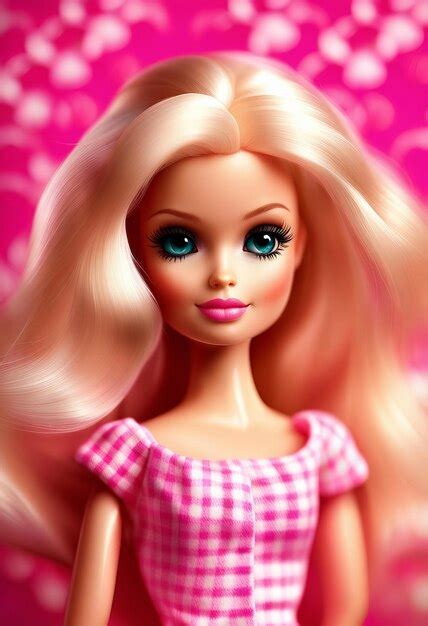 Premium Ai Image Generative Ai Doll With Blonde Hair Barbie Doll