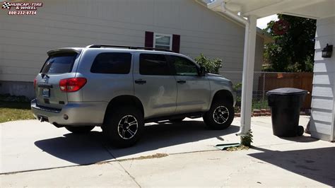 Toyota sequoia rims & wheels. 2008 Toyota Sequoia XD Series XD801 Crank Wheels Matte Black Machined