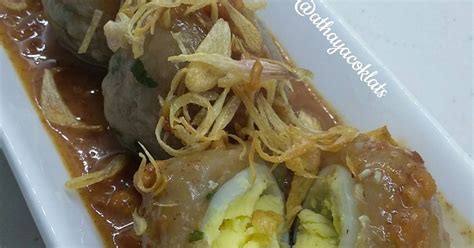 Resep cilok sederhana dengan bumbu kacang, jajanan favorit sepanjang masa. Resep Cilok Daging Sapi Bumbu Kacang oleh Cory Rahmaniah - Cookpad