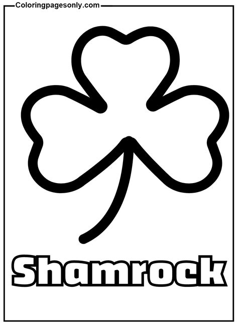 Shamrock Free Coloring Page Free Printable Coloring Pages