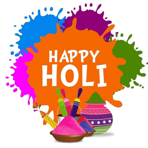 Premium Vector Color Splash Background Design For Happy Holi Wishes Image