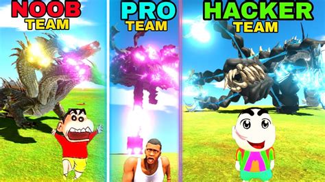 Noob Team Vs Pro Team Vs Hacker Team Youtube