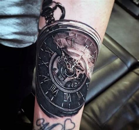 Top 80 Most Symbolic Clock Tattoos 2020 Inspiration Guide Steampunk clock tattoo on chest.
