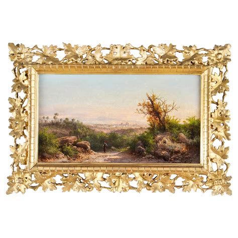Antique Italian Landscape Oil Painting By Tardini For Sale At 1stdibs