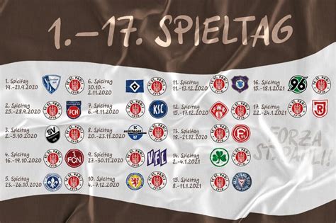 spielplan alle ansetzungen des fc st pauli in der hinrunde